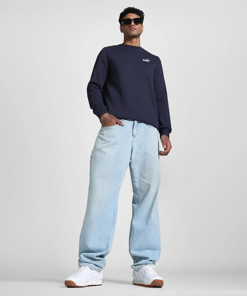Puma Essentials N.1 felpa girocollo uomo cotone riciclato