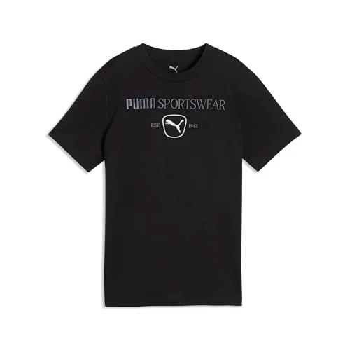 Puma Class Graphic Tee B maglietta ragazzo White Glow Heather