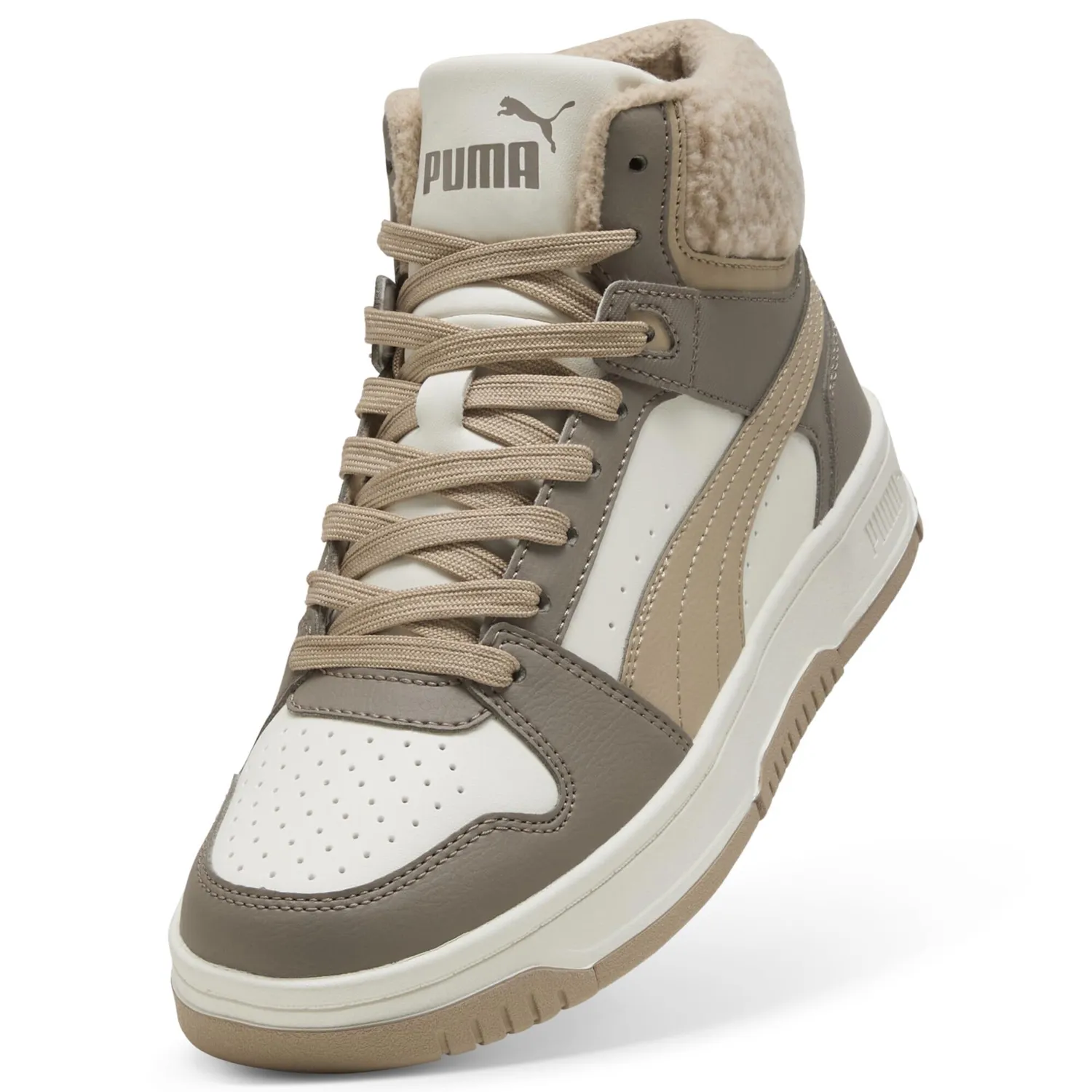 Puma Rebound Slam Mid Cozy Jr sneakers grigie alte