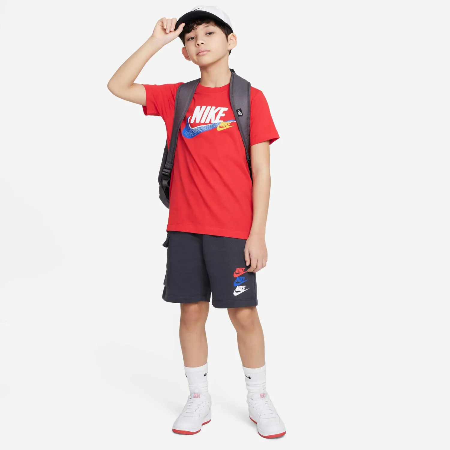 Nike Sportswear SI Fleece Cargo Short L grigio