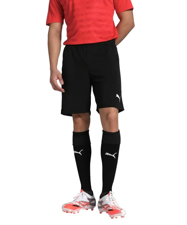 Puma teamRISE Short Calcio Uomo S Black White dryCELL