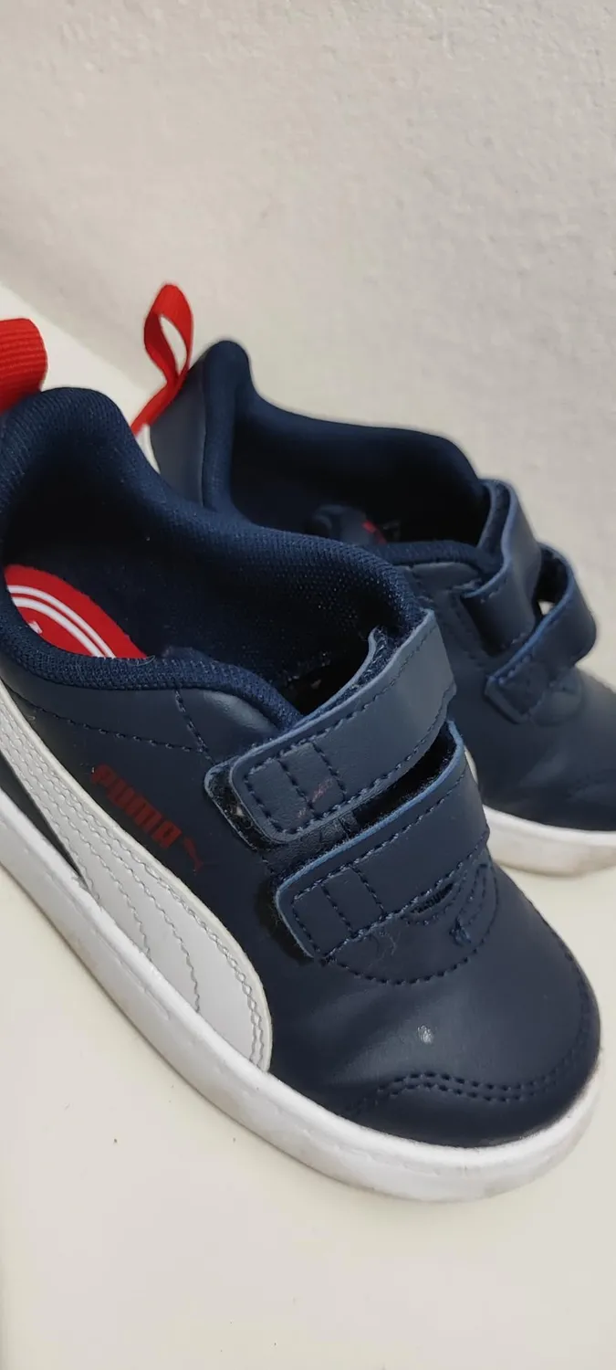 Puma Courtflex V3 V Inf sneakers bimbi nero cast iron