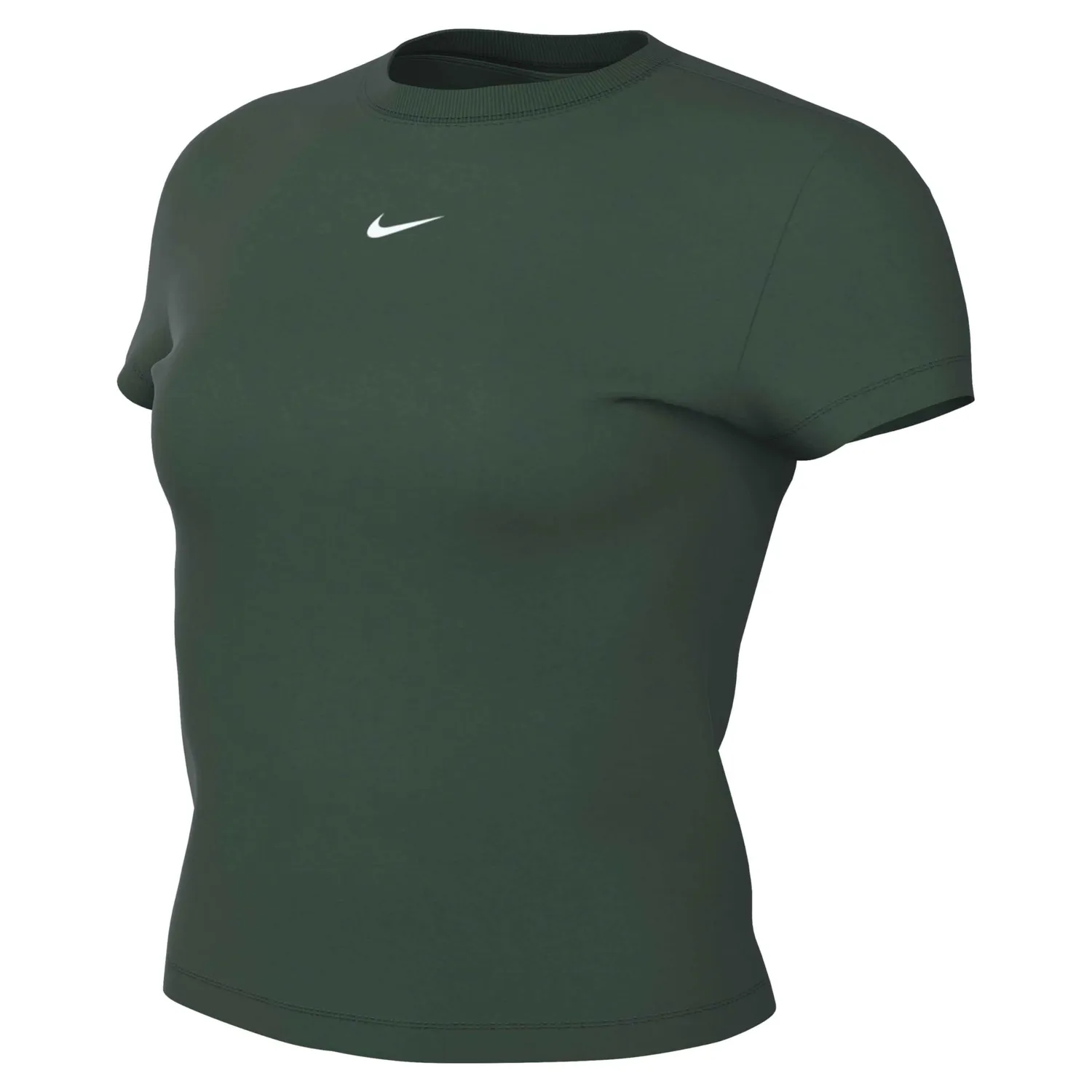 Nike Chill Knit top corto donna bianco nero modal