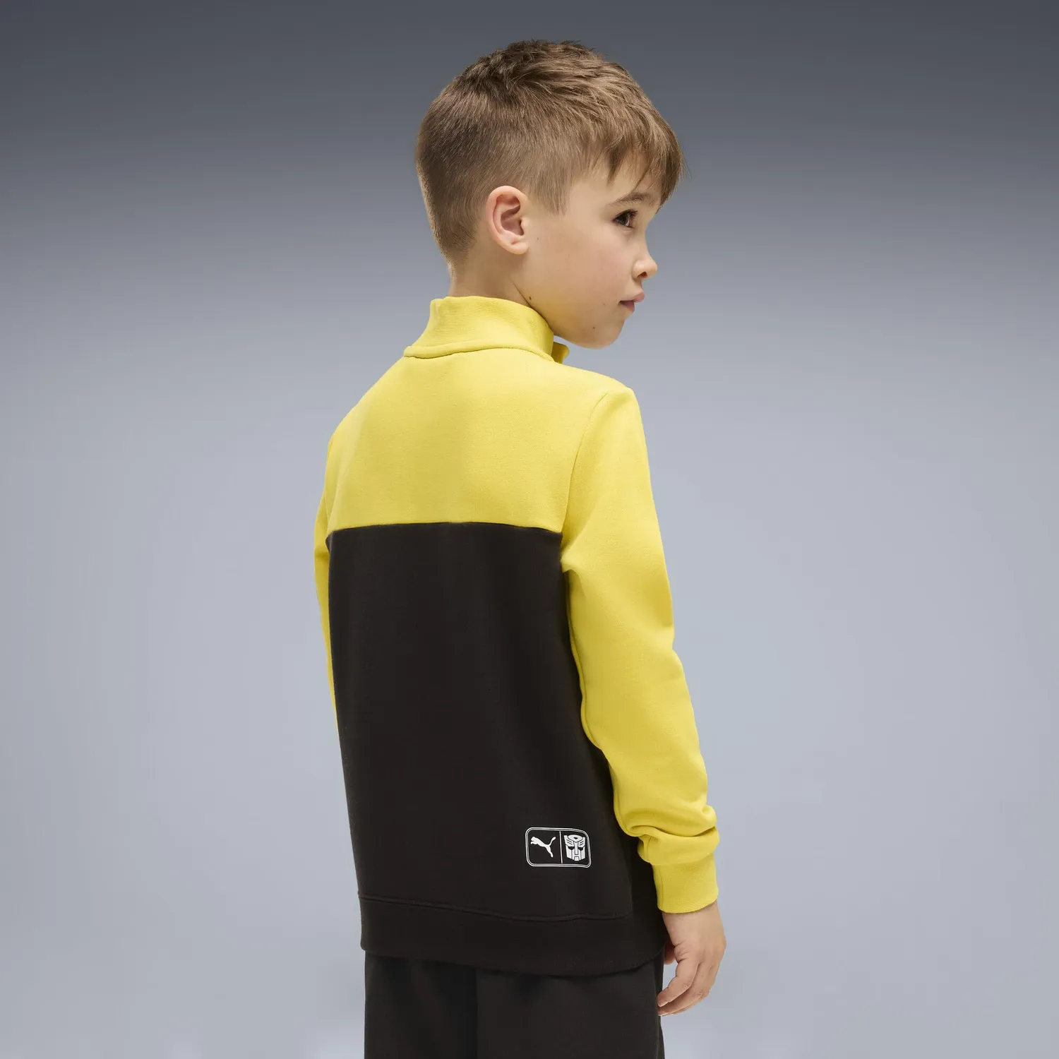 Puma x Transformers Felpa Bambino Mezza Zip Nero