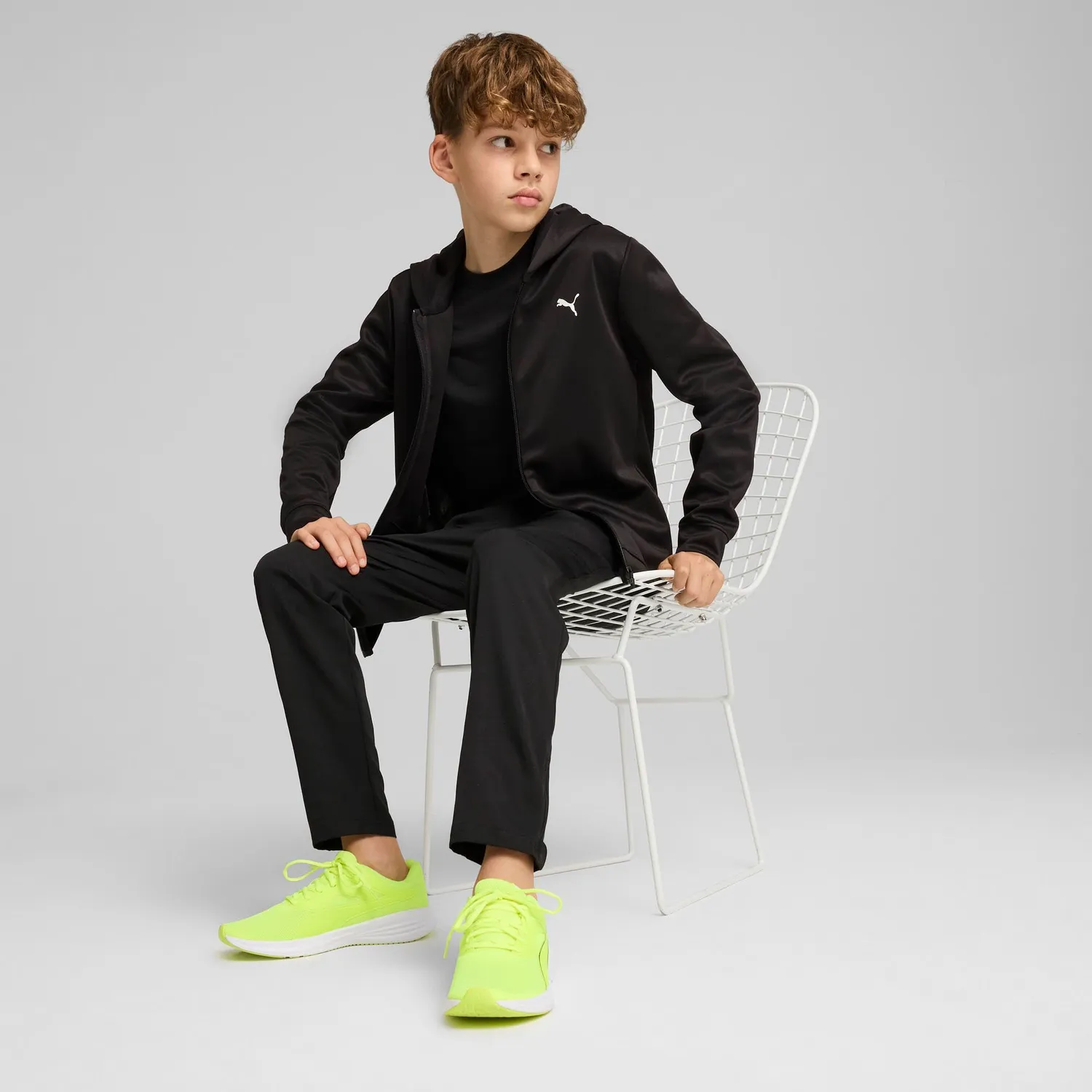 Puma Tad Ess Full Zip giacca felpa bambini con zip