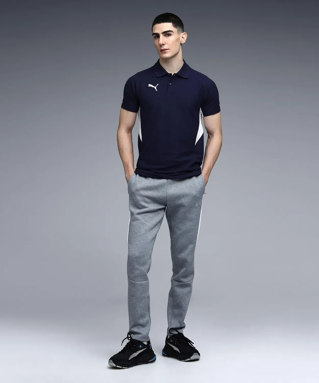 Puma TeamEVOSTRIPE polo uomo slim fit cotone
