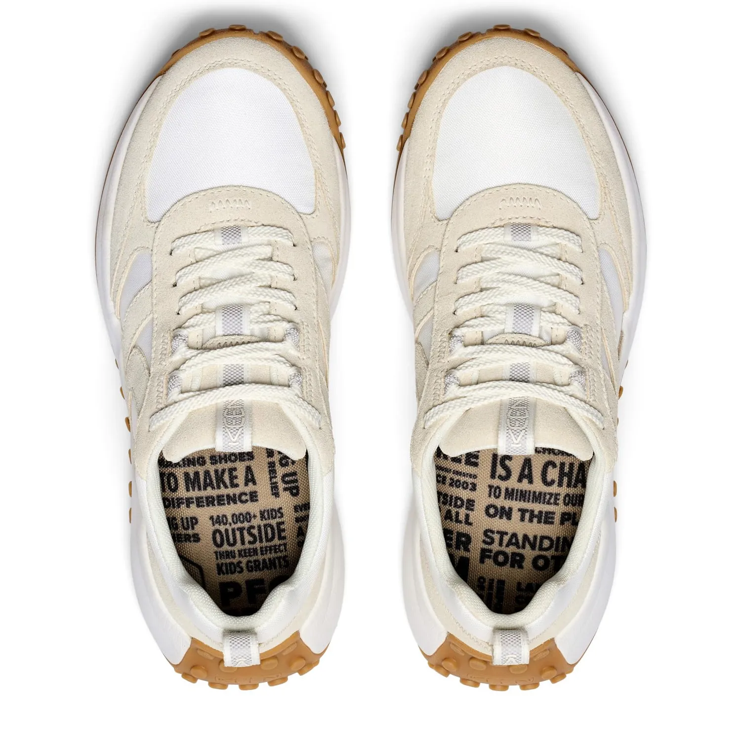 Keen KS86 sneakers donna Birch Star White pelle