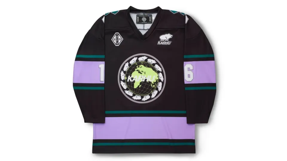 Karhu x Tackla maglia hockey Black Purple Heather traspirante