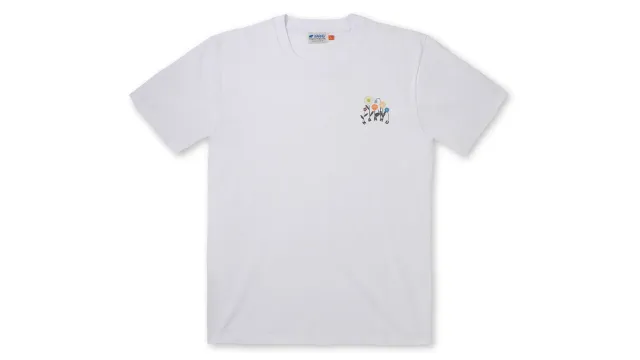 Karhu Flower Logo maglietta Bright White Douglas Fir cotone