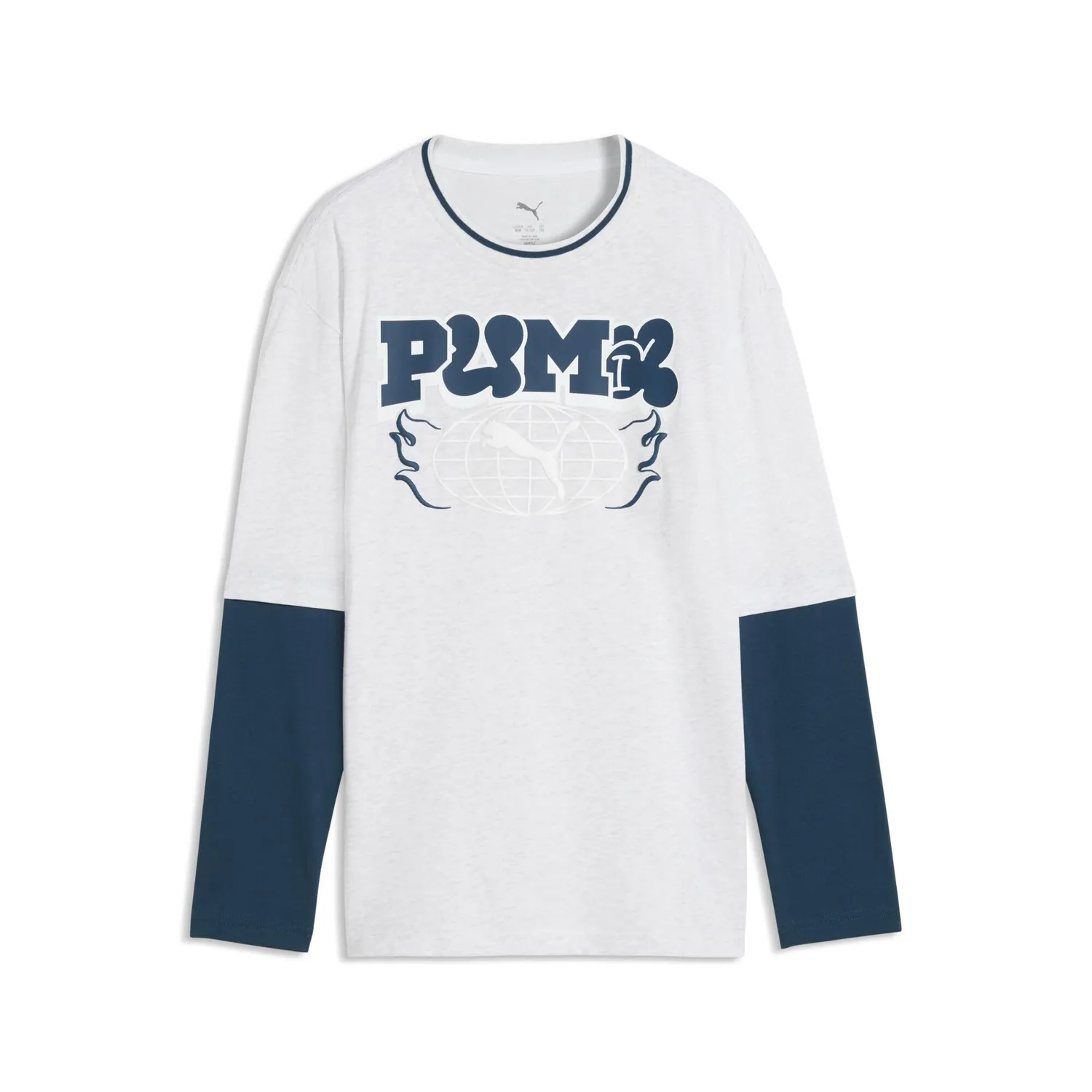 Puma Mid90s Relaxed Layered Longsleeve Tee B maglia bambino 1 pz