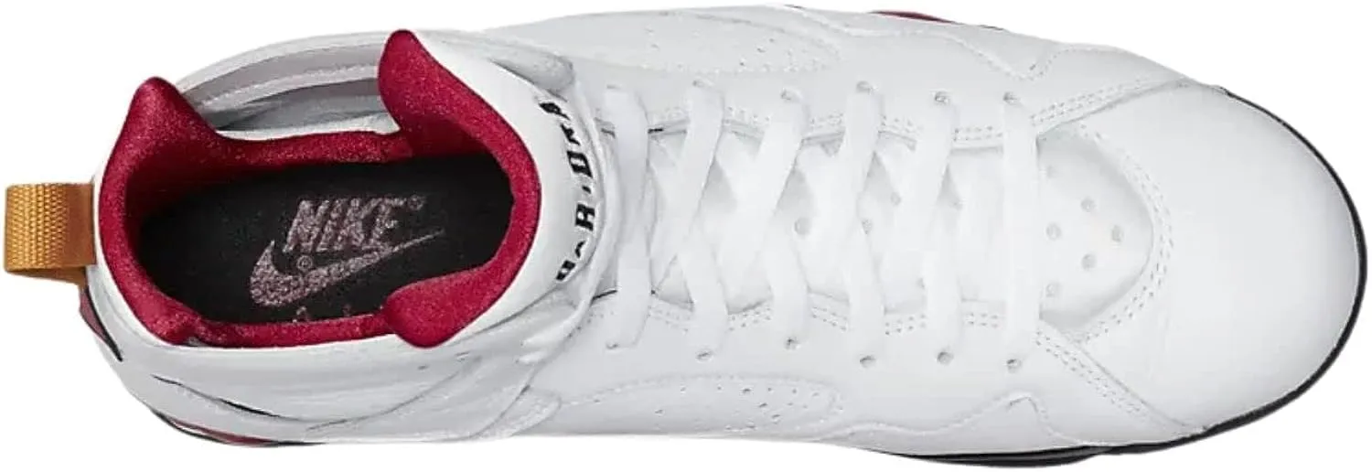 Jordan 7 Retro sneakers uomo bianco cardinal red