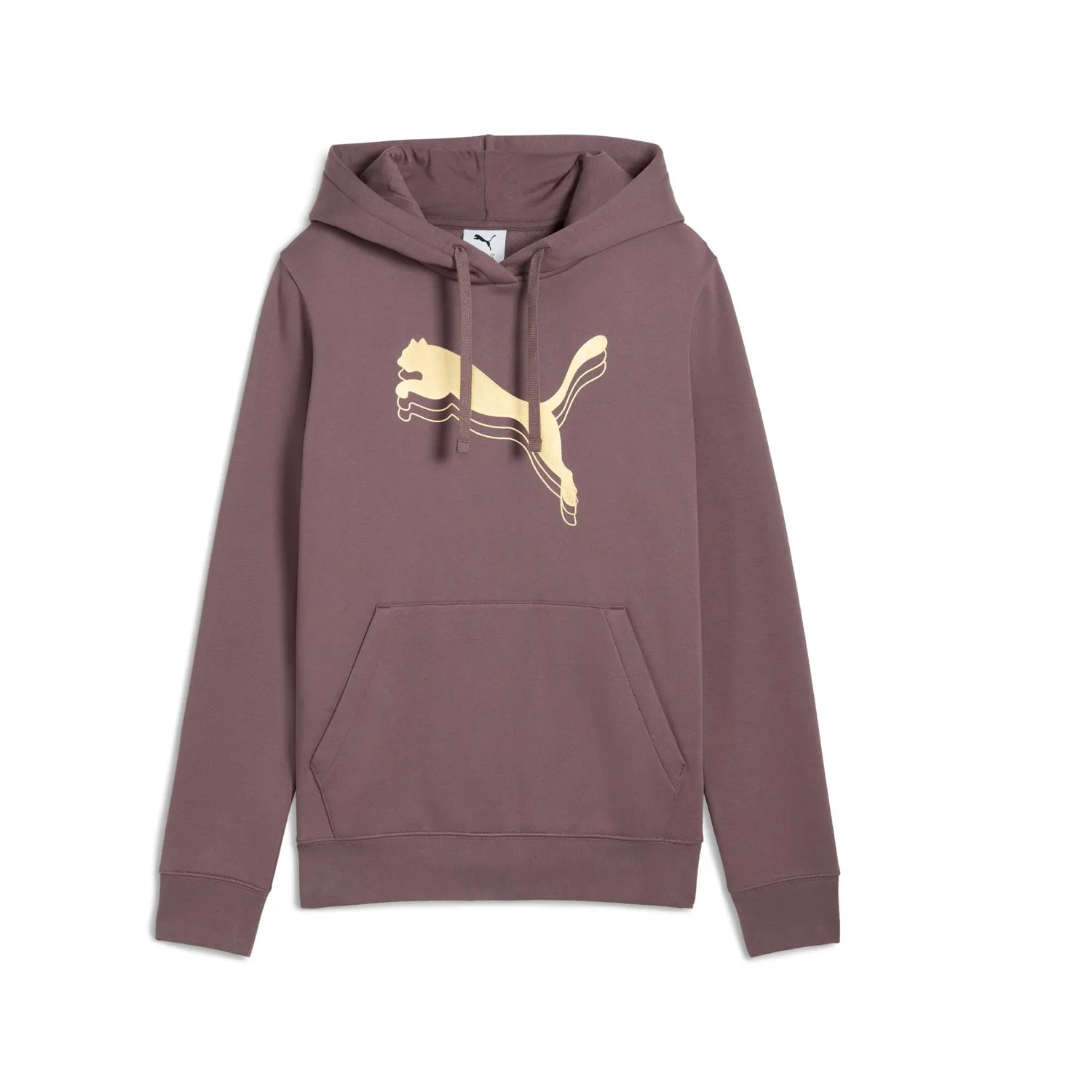 Puma ESS Metallic Hoodie felpa cappuccio oro