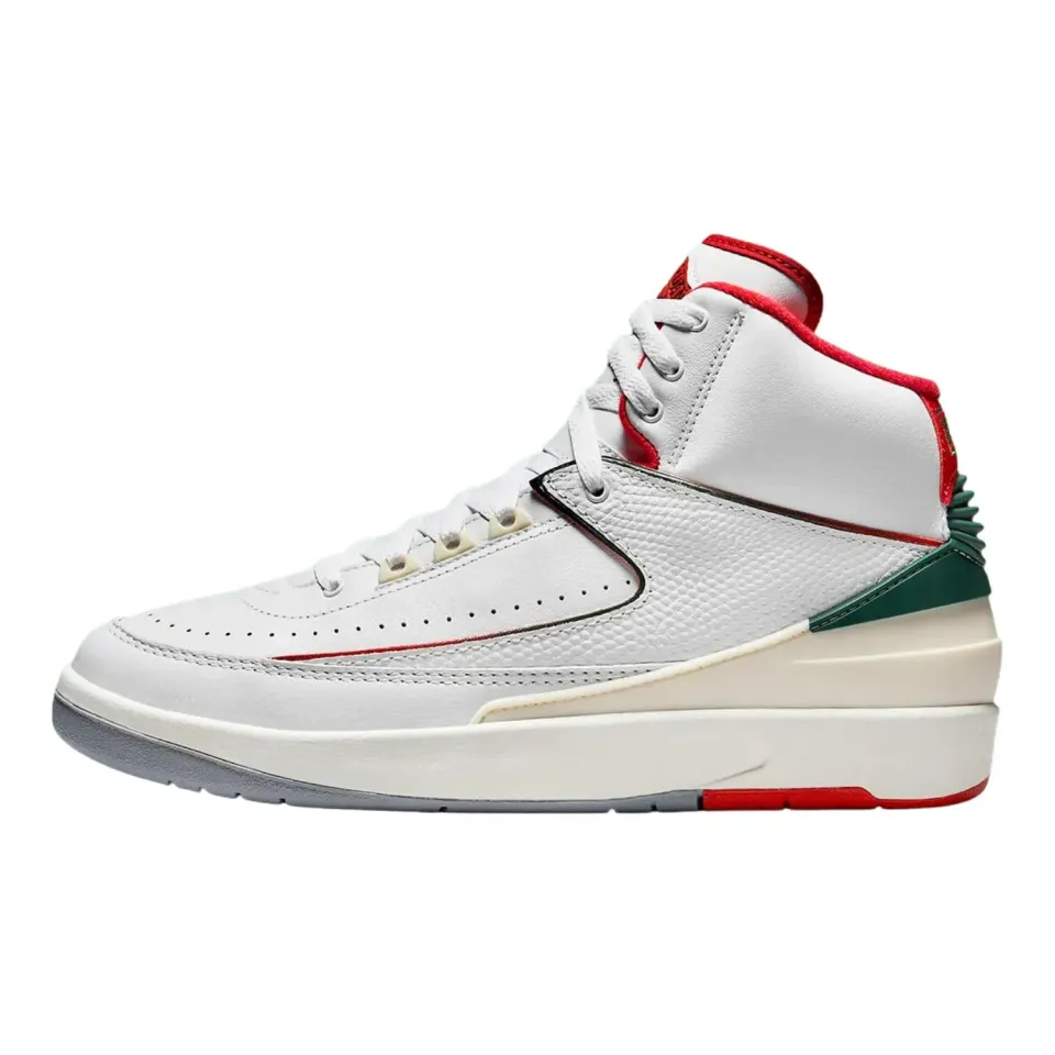 Nike Air Jordan 2 Retro sneaker bianco rosso 41 EU