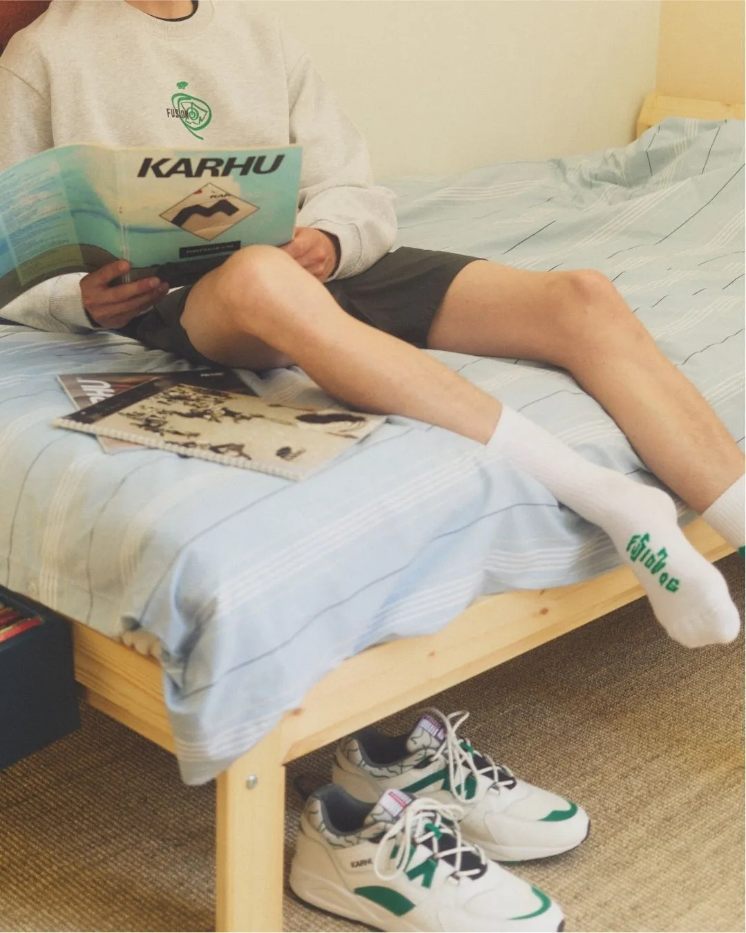 Karhu Fusion OG calzini White Ultramarine cotone