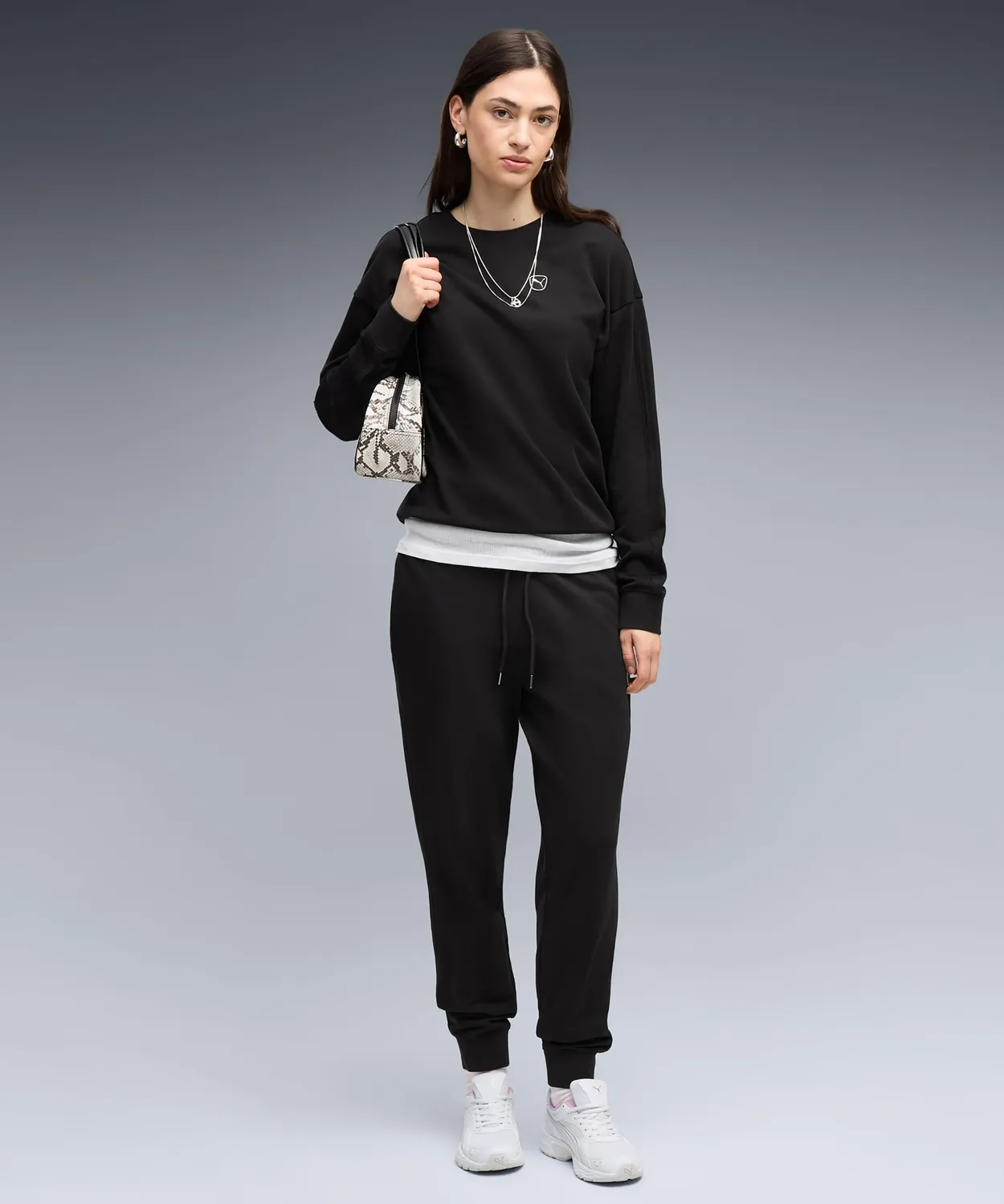 PUMA Ess Elevated Comfort Felpa Crew Donna girocollo