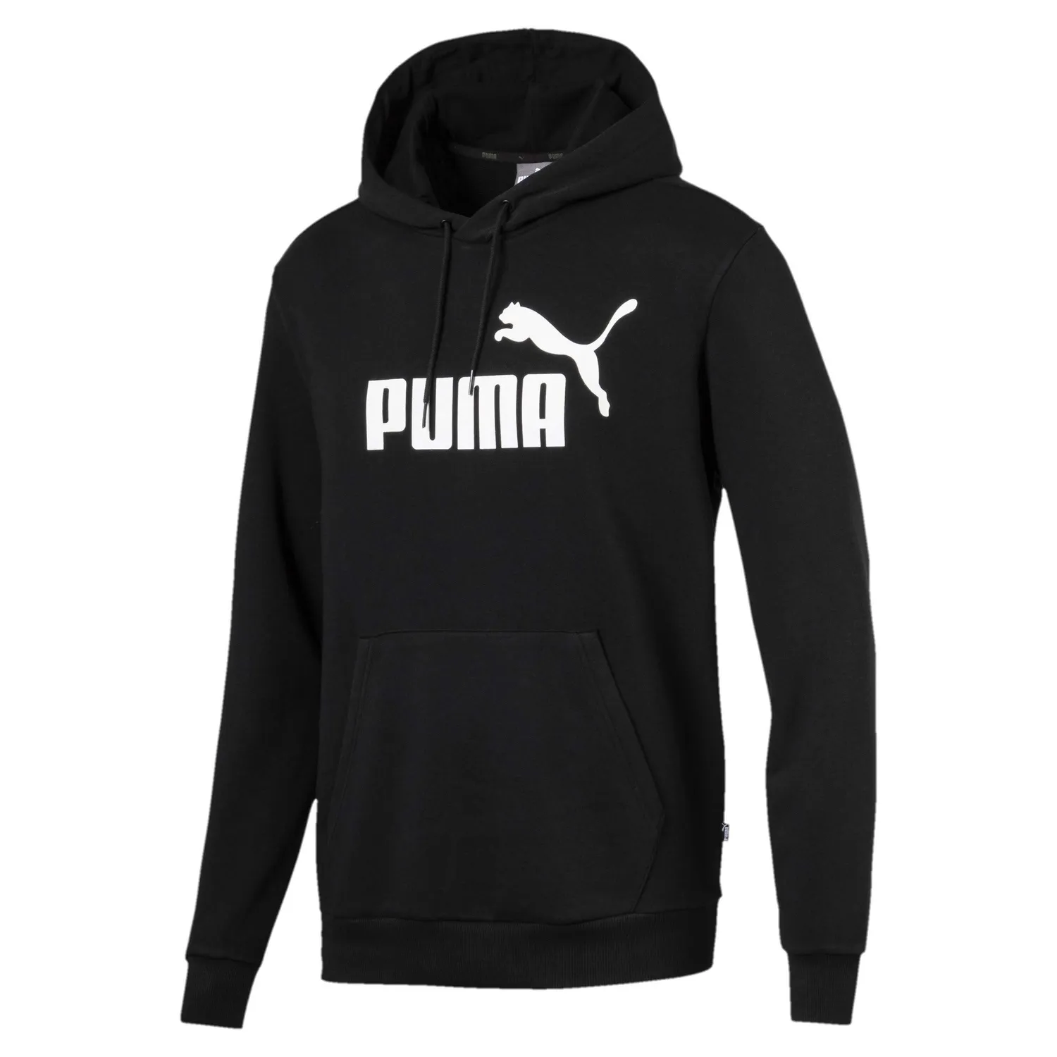 Puma Essentials felpa uomo con cappuccio cotone grigia
