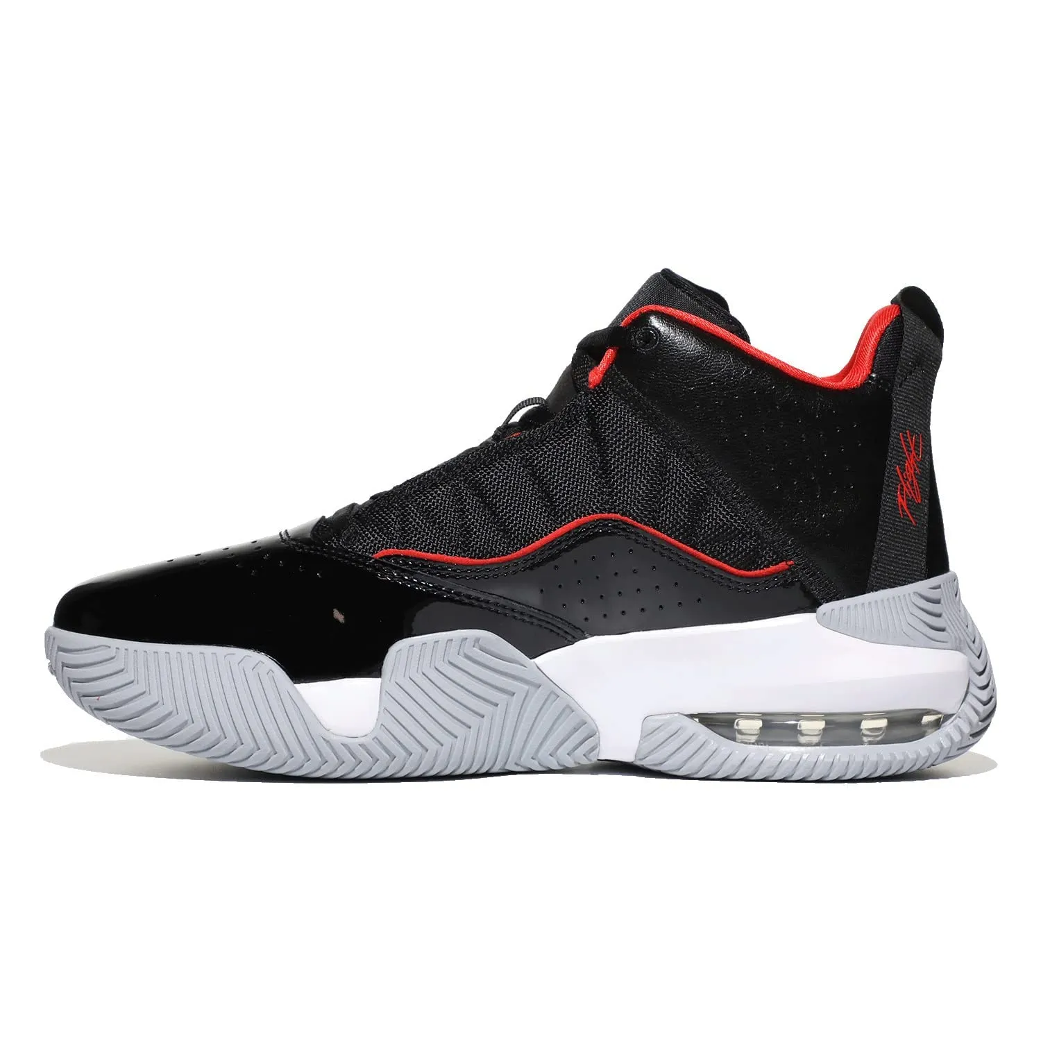 Jordan Stay Loyal scarpe ragazzo pelle nera