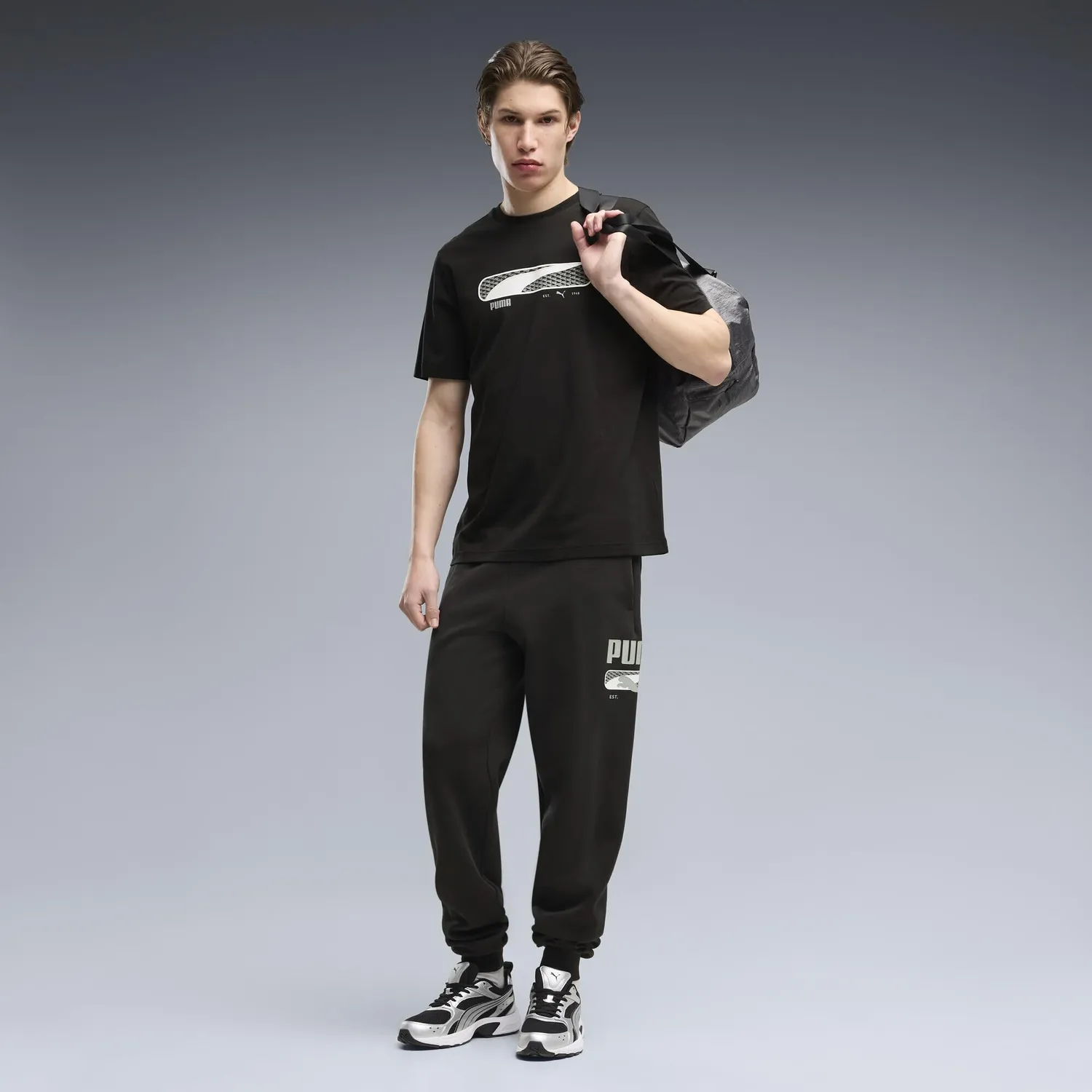 Puma Sport Logo Play t-shirt uomo nera