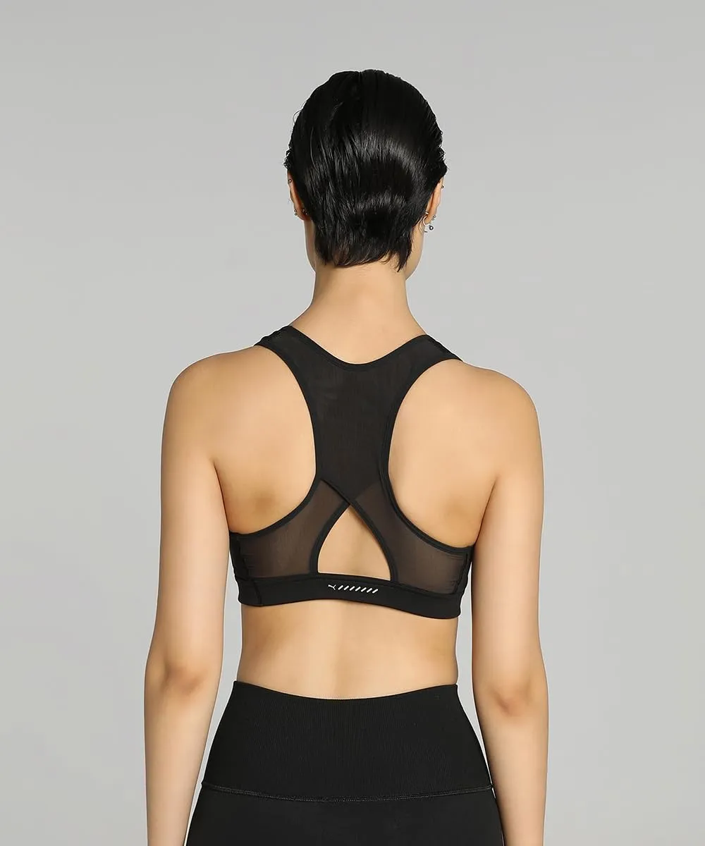 Puma 4Keeps Reggiseno Sportivo Donna Nero sostegno medio