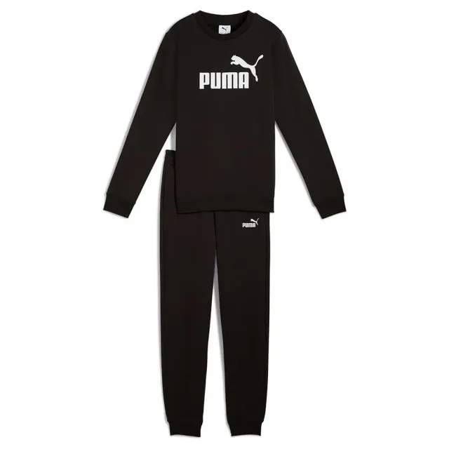 PUMA Ess No.1 Logo tuta ragazzi 15-16 anni felpa nera