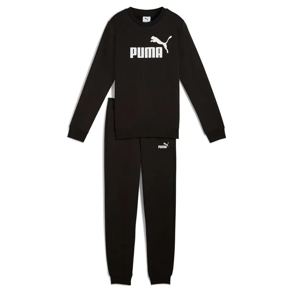 PUMA Ess No.1 Logo tuta ragazzi 15-16 anni felpa nera
