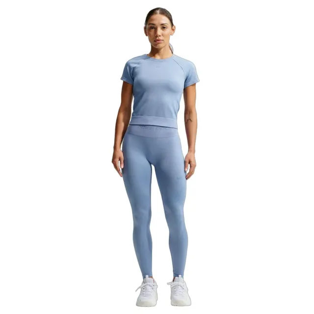 Nike Dri-FIT t-shirt donna work blue manica corta