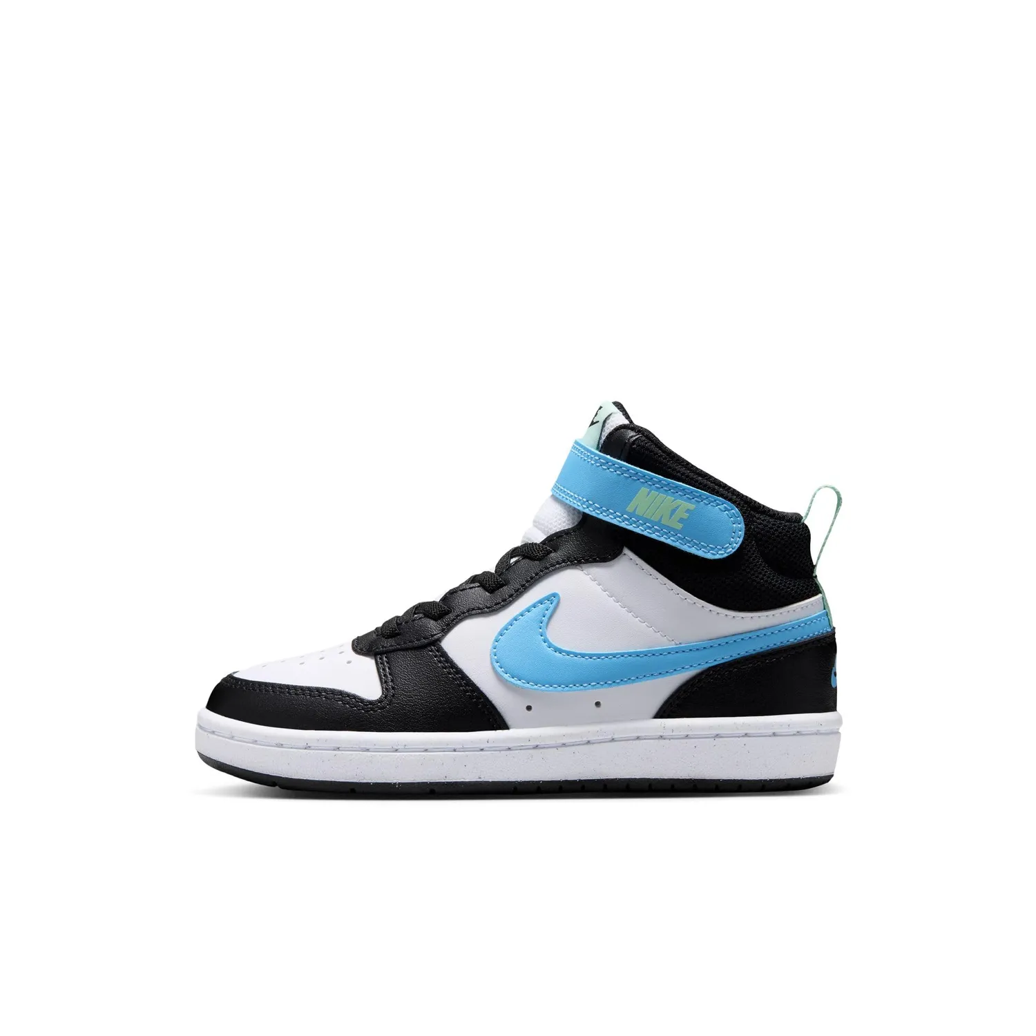 Nike Air Jordan 1 Mid scarpe bambino alte bianche