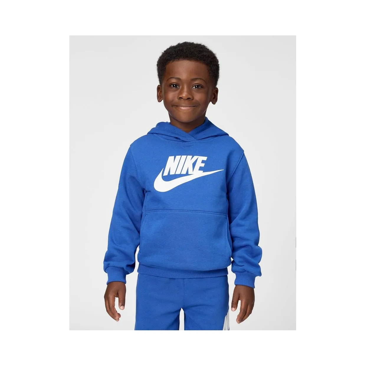Nike Club Fleece tuta bimbi beige felpa cappuccio