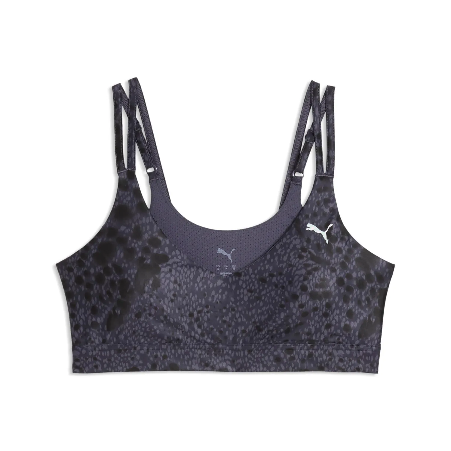 Puma W Tropical Speed Bra reggiseno sportivo Ruby Noir basso