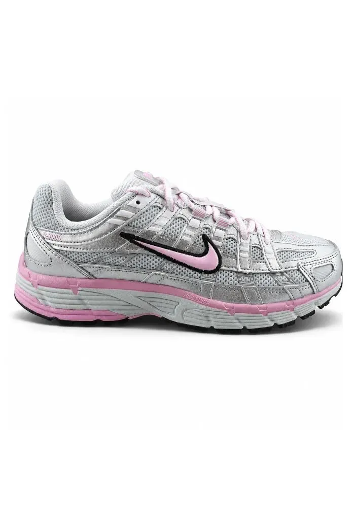Nike P-6000 Sneakers Donna 37.5 Platino Rosa retrò
