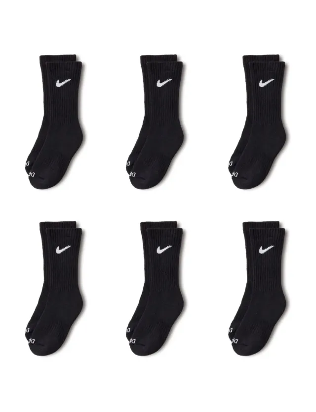 Nike Rn0019 calzini corti neri 4-5 anni 6 paia