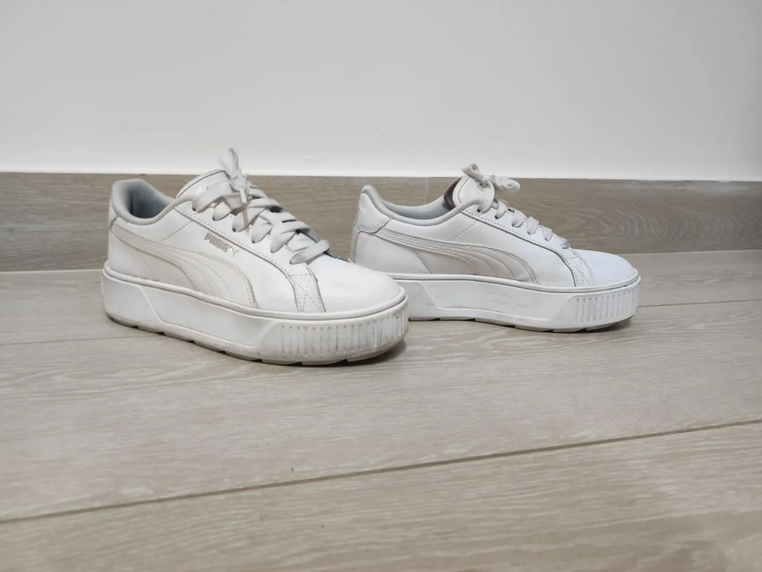 Puma Karmen L sneakers donna platform bianche