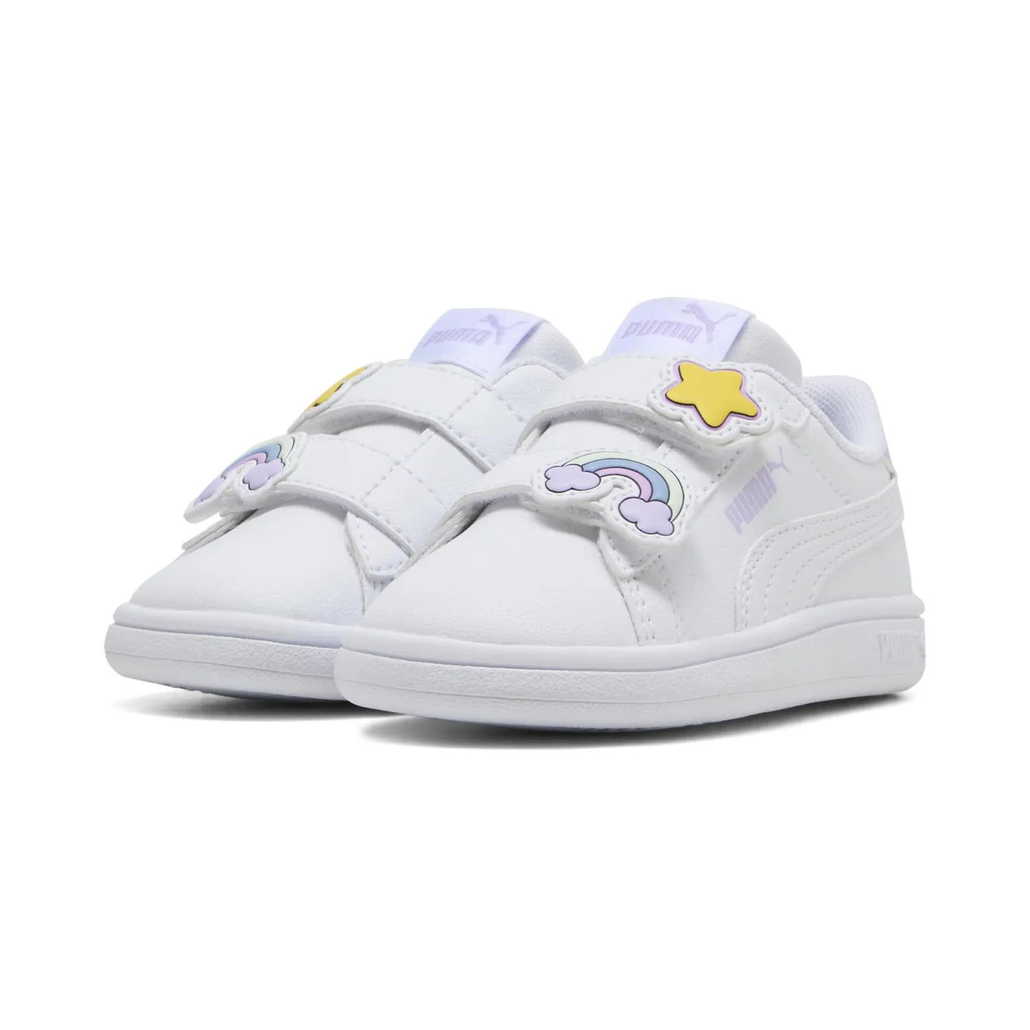 Puma Smash 3.0 Badges V Inf sneakers bimba bianche