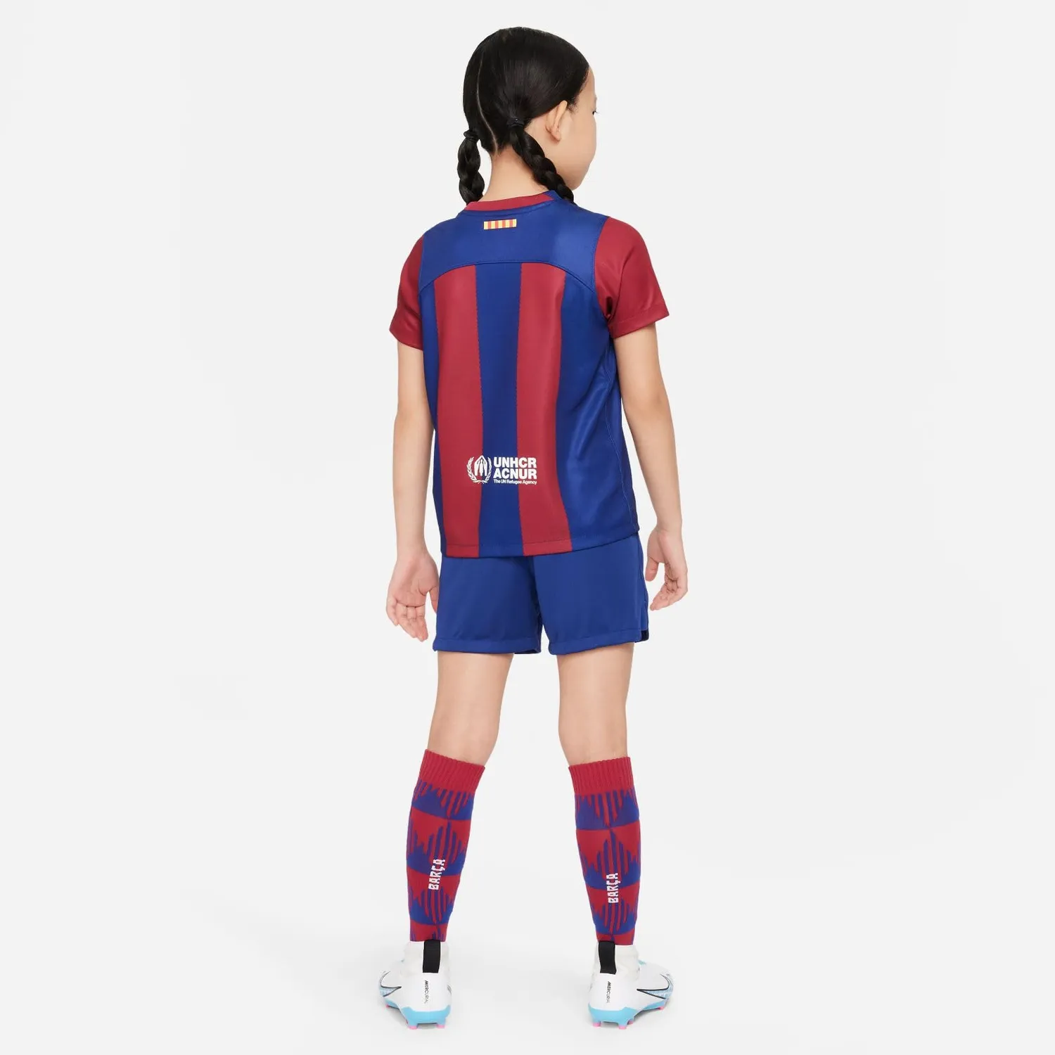 Nike Barcellona DX2801-456 kit bambino L blu grana