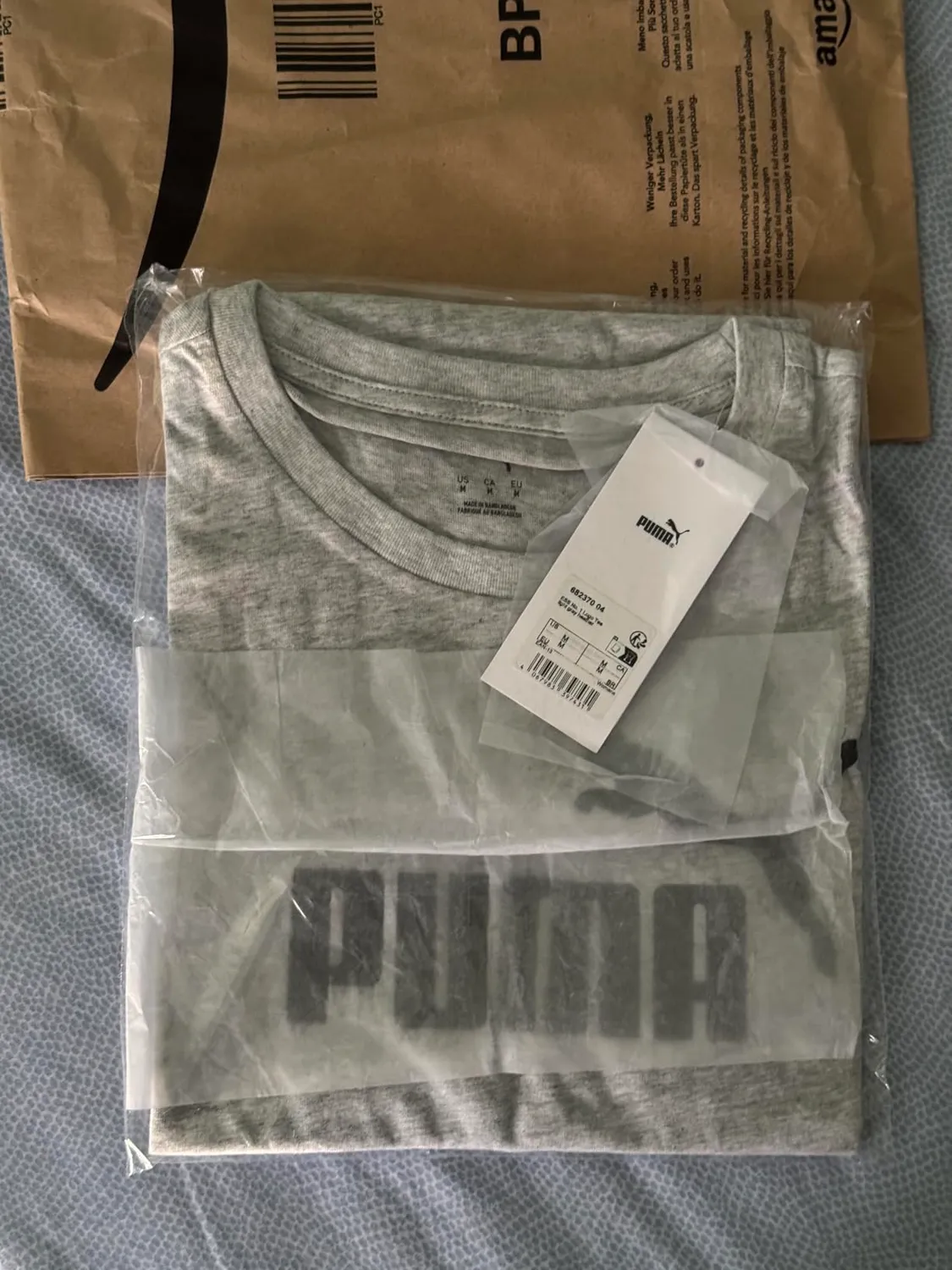 PUMA Ess No.1 Logo Tee t-shirt bianca unisex