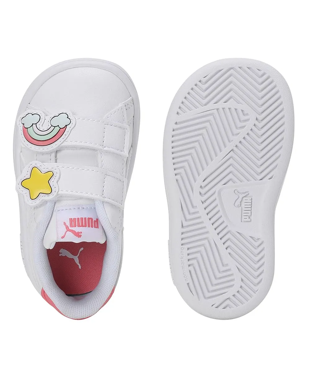 Puma Smash 3.0 Badges V Inf sneakers bimba bianche