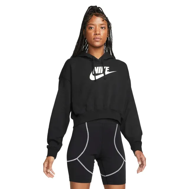 Nike NSW Club Fleece crop felpa nera L pile