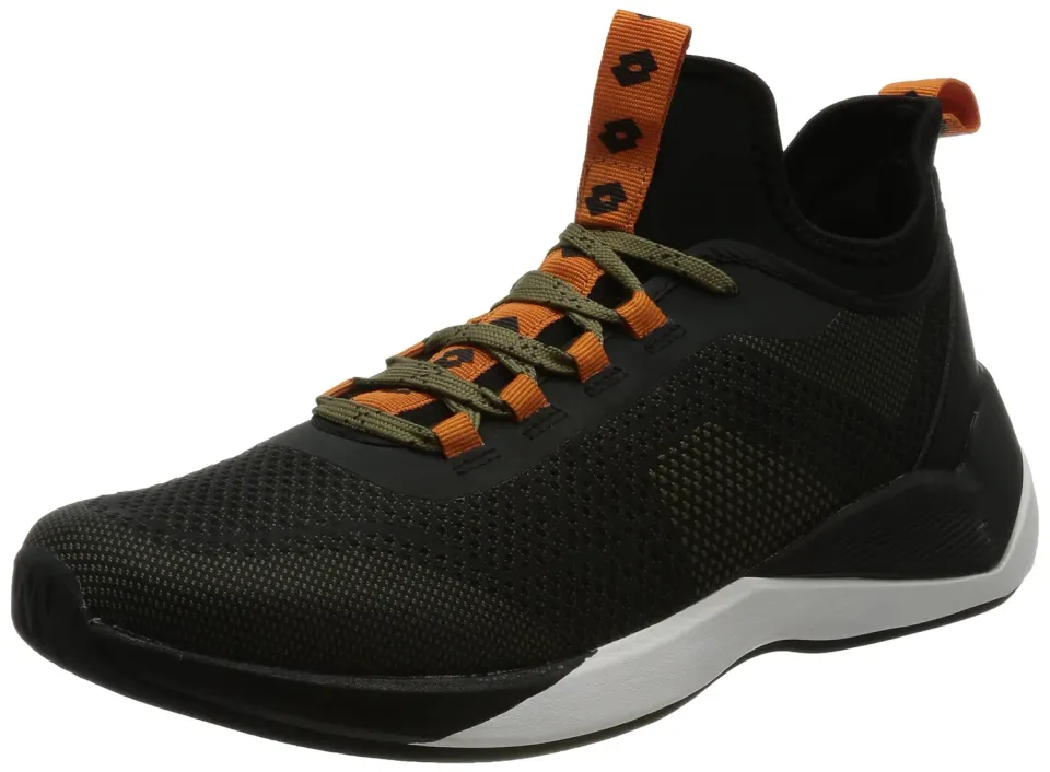 Lotto Escape AMF scarpe uomo marrone e nero memory foam