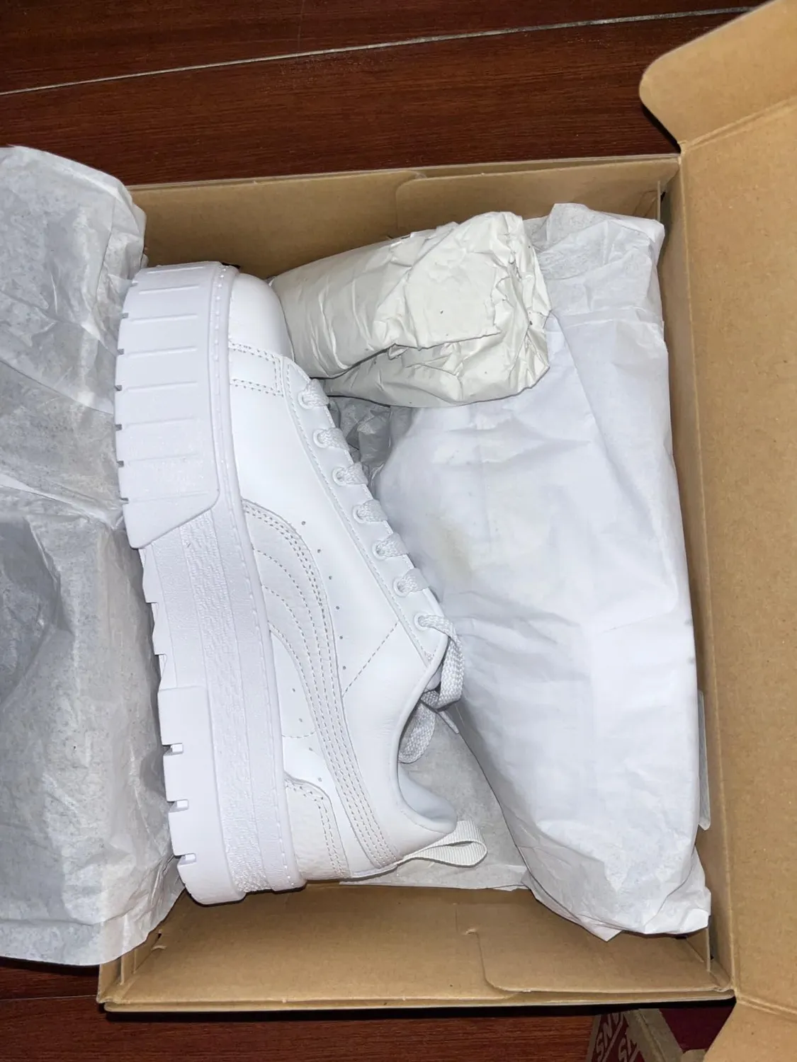 PUMA Mayze sneakers donna pelle suola alta