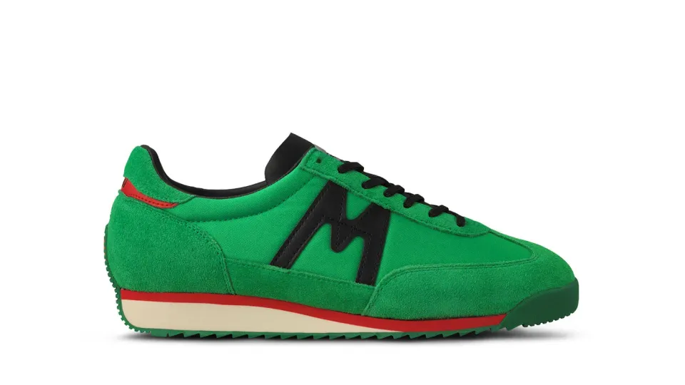 Karhu Mestari 76 scarpe Green Bee Jet Black nylon