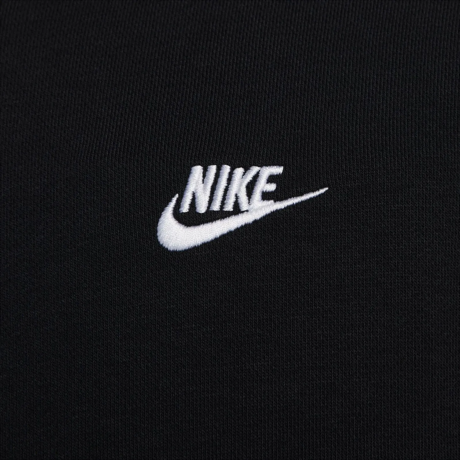 Nike Club felpa zip uomo XS nera french terry