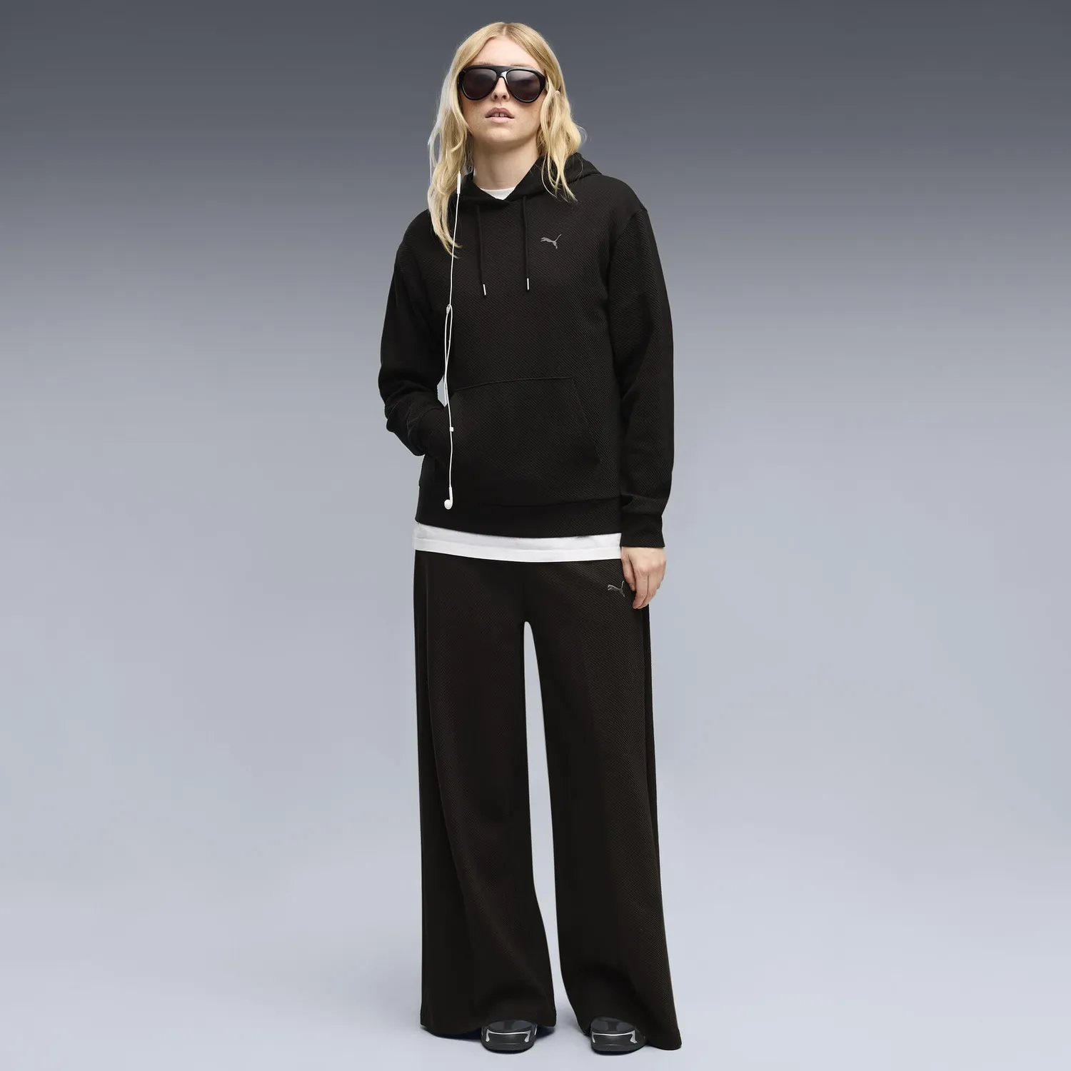 Puma Ess Elevated Standard Hoodie felpa donna Chocolate Fondue