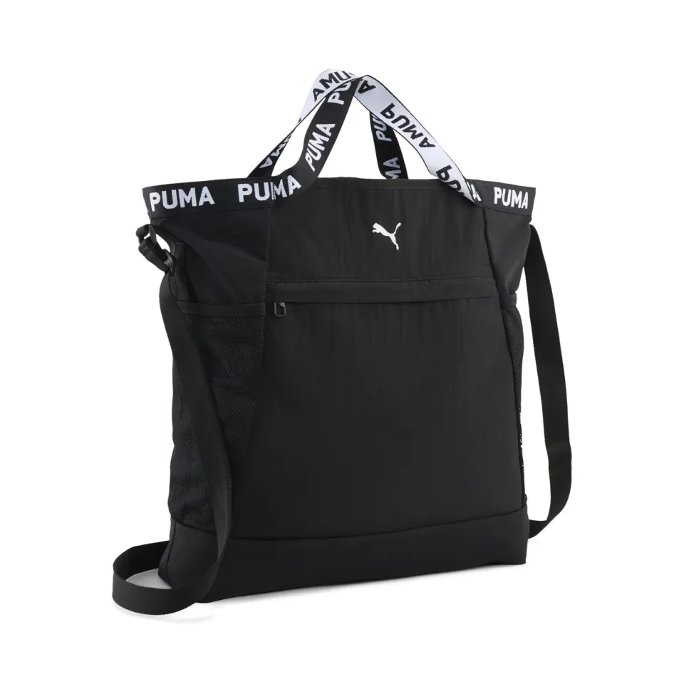 PUMA AT Ess Tote Bag borsa shopper Puma Black quotidiana