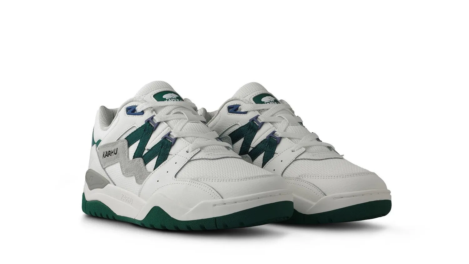 Karhu Fusion XT sneakers bianco verde pelle scamosciata