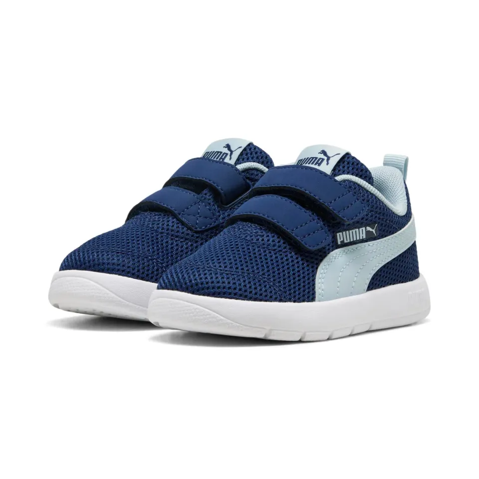 Puma Courtflex V3 398086 sneakers bimbo Blue Jewel mesh