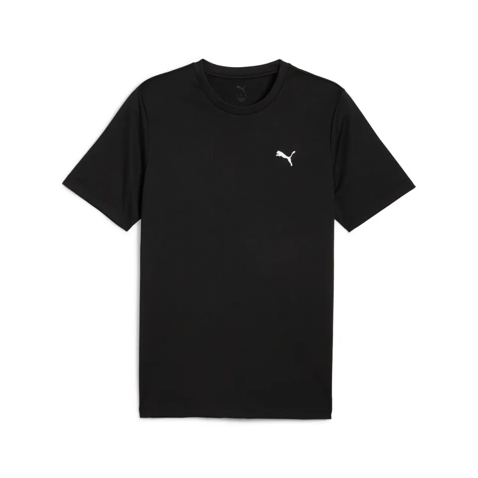 PUMA Ess Small Logo Poly Tee maglietta nero poliestere