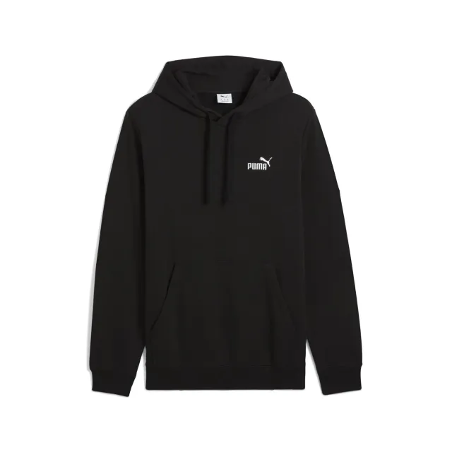 Puma Ess Small No.1 Logo Hoodie felpa uomo nera cotone