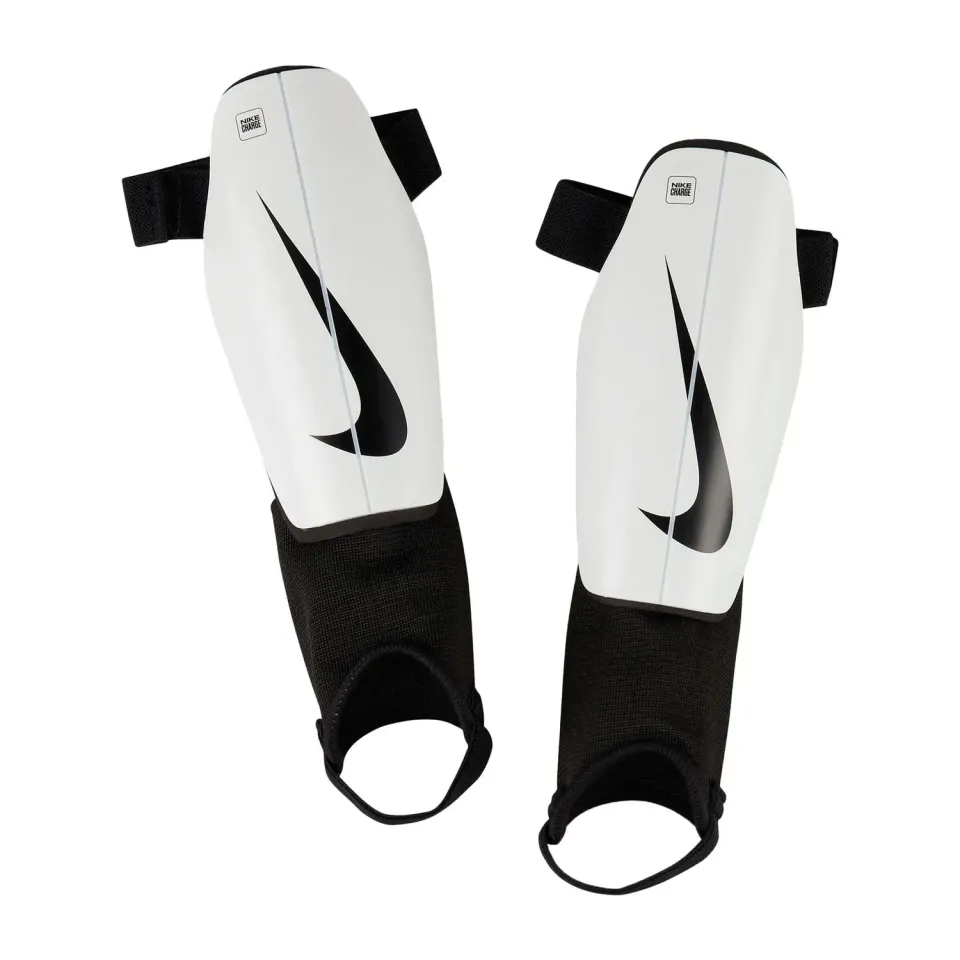 Nike Charge parastinchi calcio bimbi M bianco nero