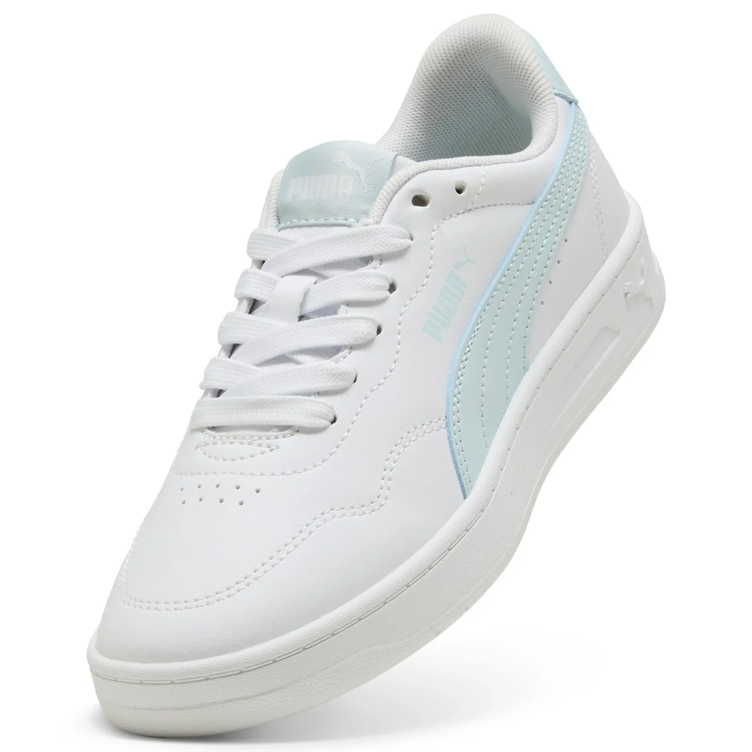 Puma Court Lally Jr sneakers bambina bianco azzurro