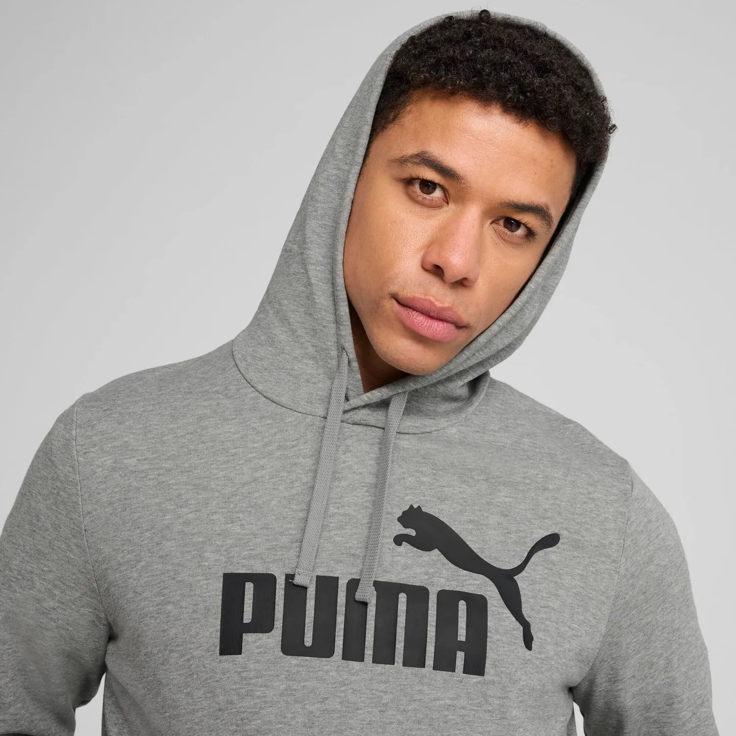 Puma Ess No.1 Logo Hoodie TR felpa uomo S grigia